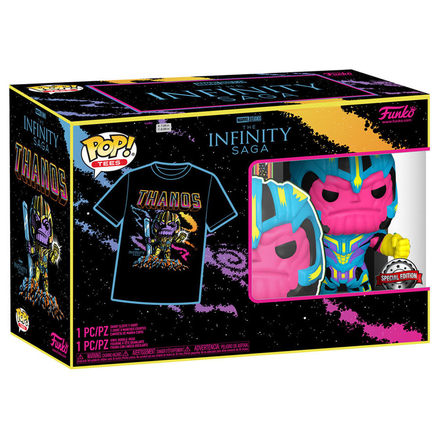 Set figura POP & Tee Marvel Infinity Saga Thanos Exclusive