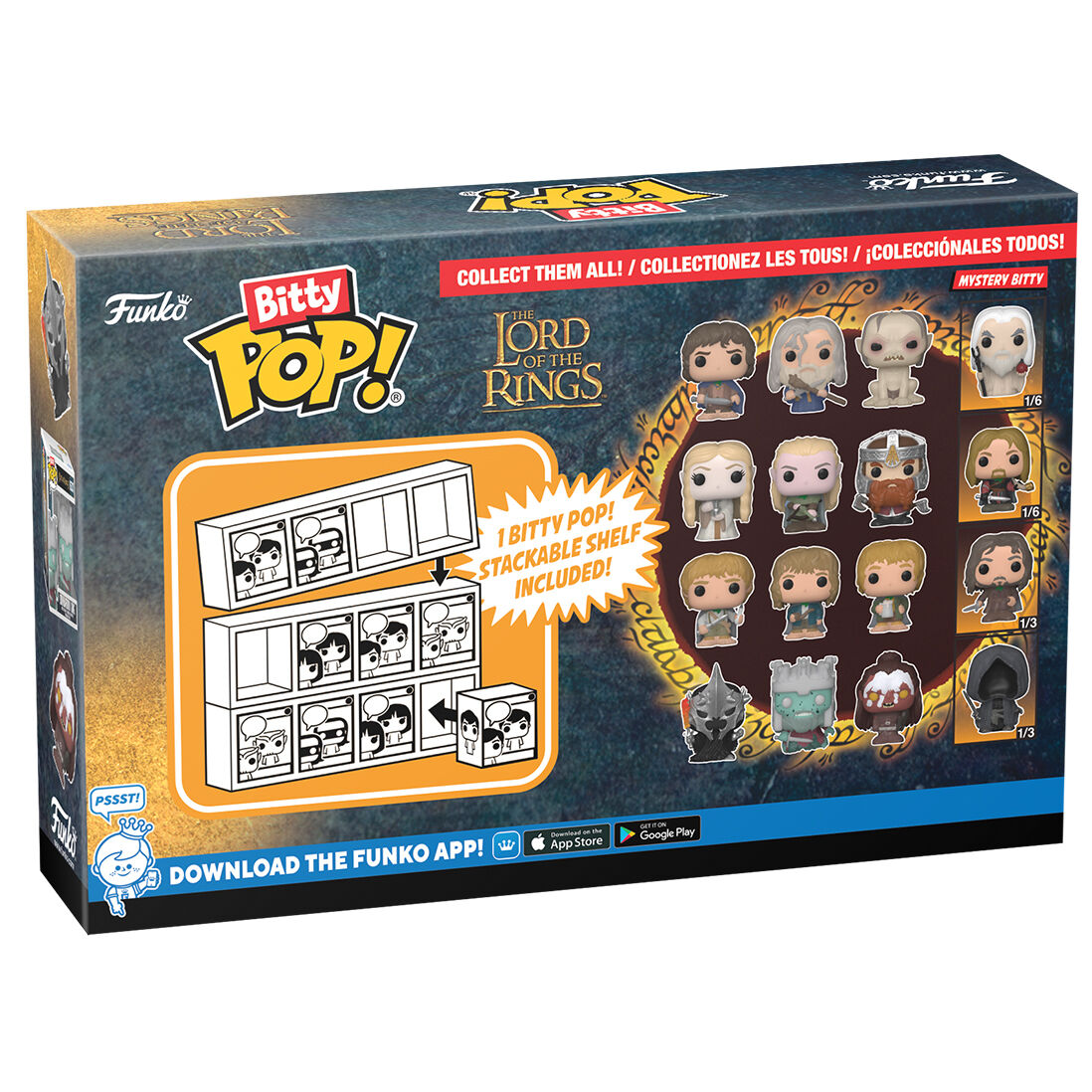 Blister 4 figuras Bitty POP El Señor de los Anillos Frodo