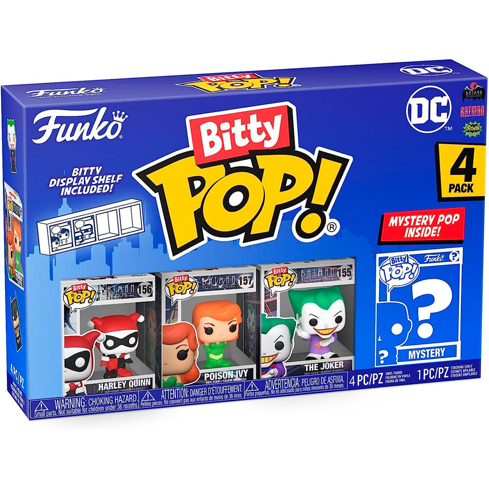 Blister 4 figuras Bitty POP DC Comics surtido