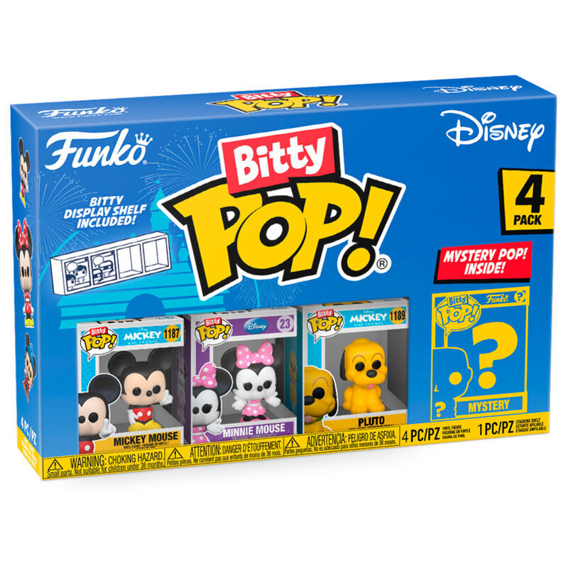 Blister 4 figuras Bitty POP Disney Classic surtido