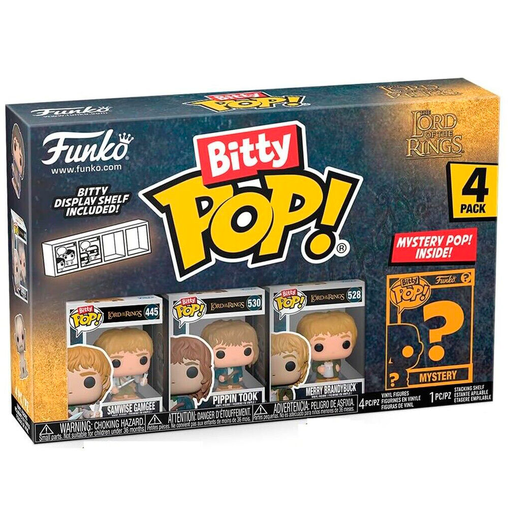 Blister 4 figuras Bitty POP El Señor de los Anillos surtido