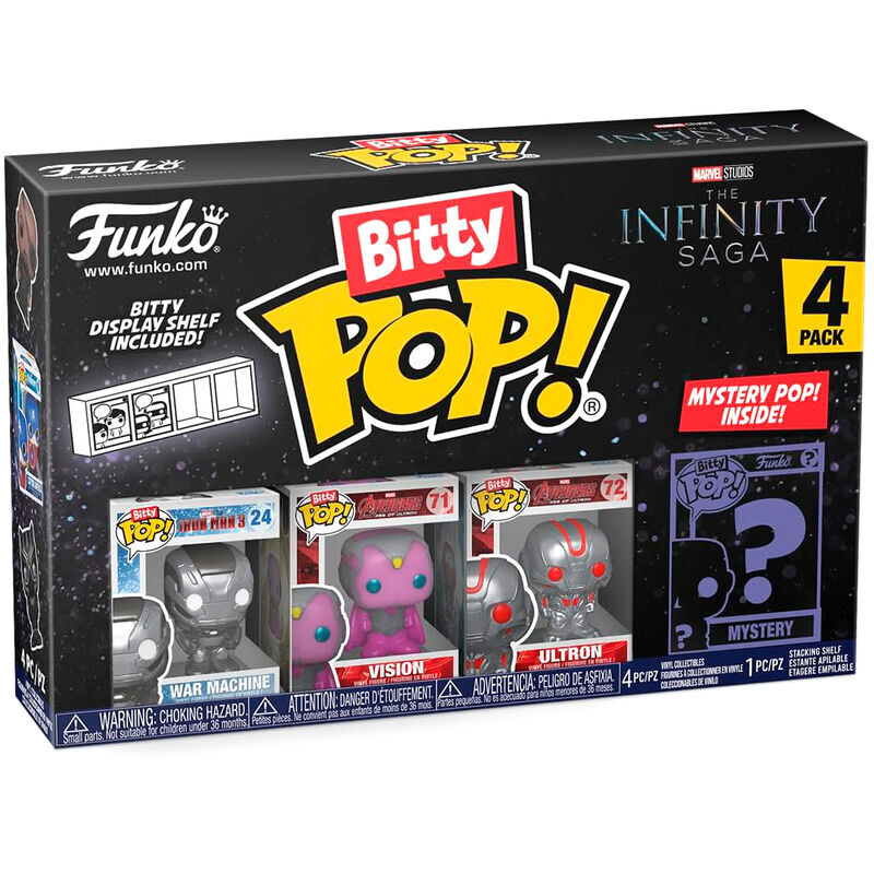 Blister 4 figuras Bitty POP Marvel Los Vengadores Avengers surtido