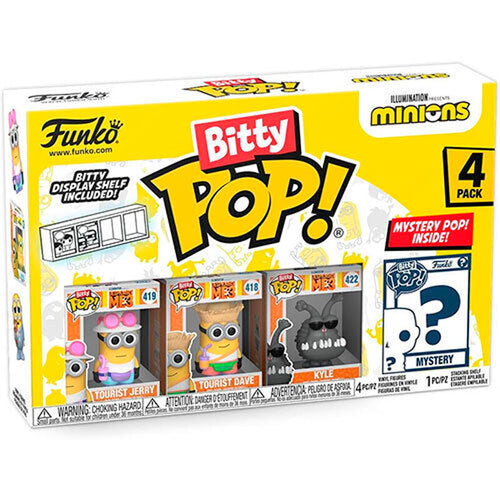 Blister 4 figuras Bitty POP Minions surtido