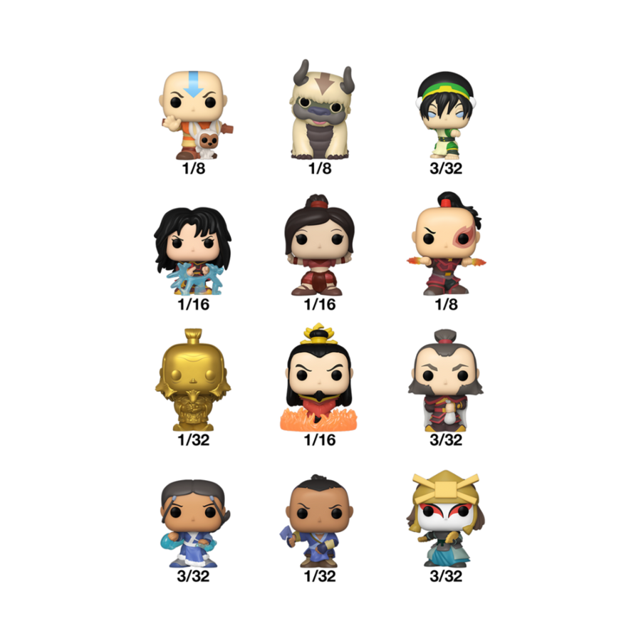 Figura Mystery Bitty POP Avatar The Last Airbender surtido