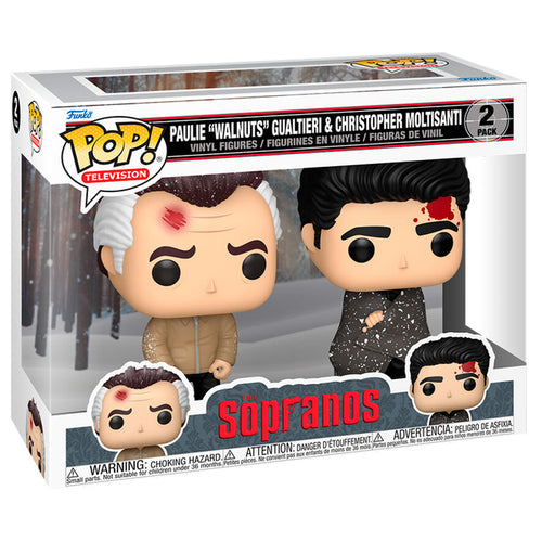 Blister 2 figuras POP Los Sopranos Paulie Walnuts Gualtieri & Christopher Moltisanti