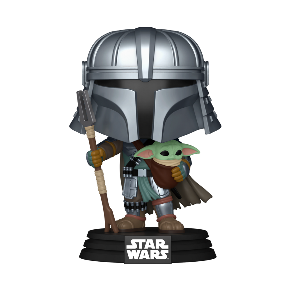 Figura POP Star Wars Impressions  Mandalorian with Grogu Exclusive