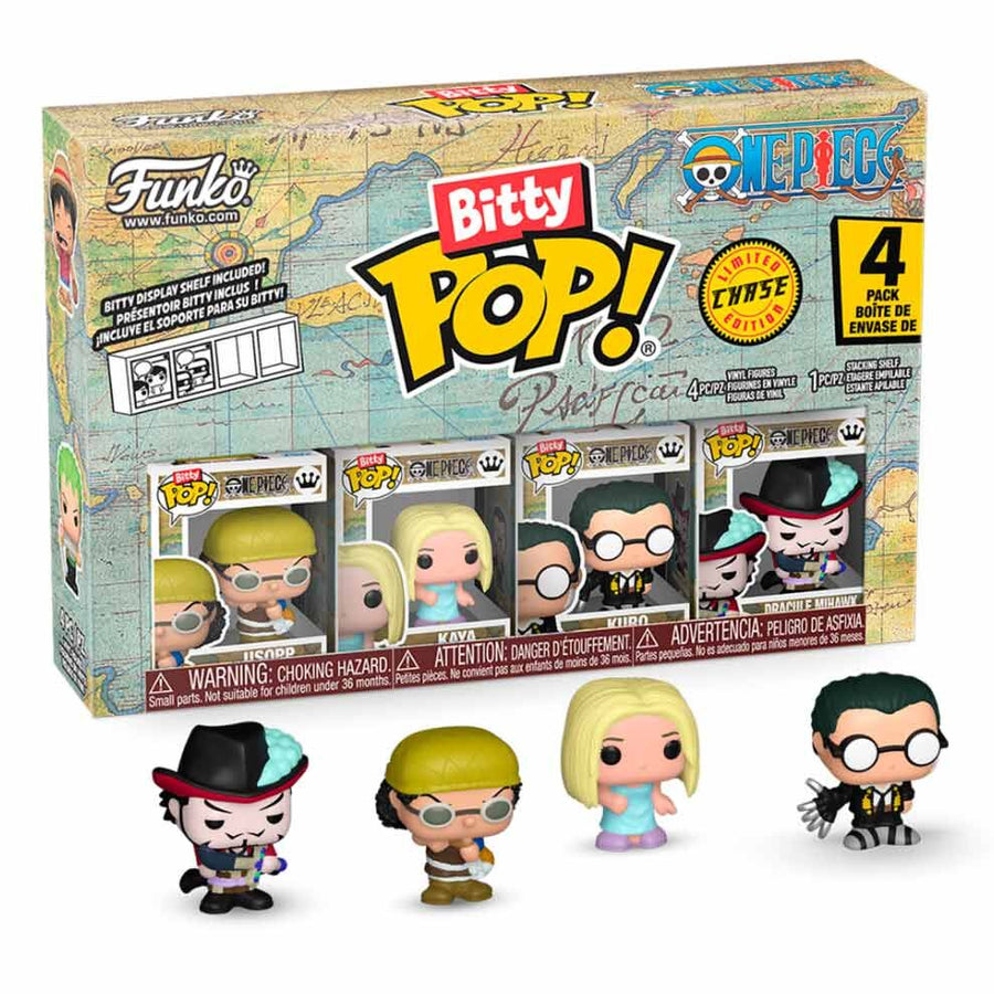 Blister 4 figuras Bitty POP One Piece surtido