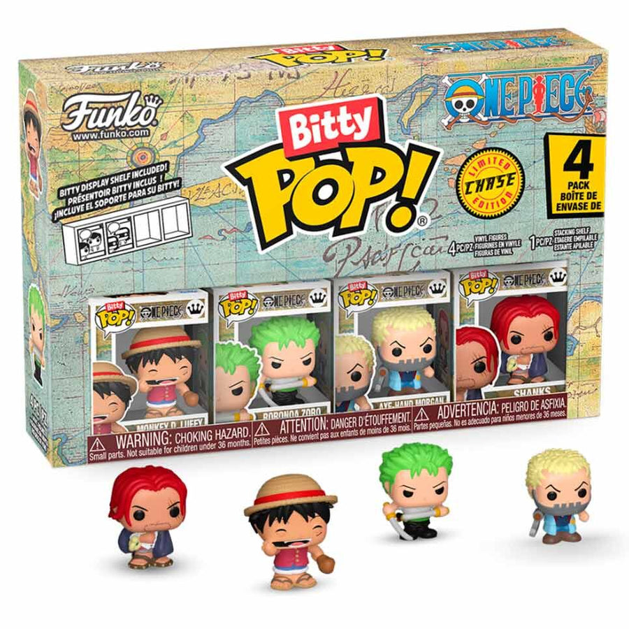 Blister 4 figuras Bitty POP One Piece surtido