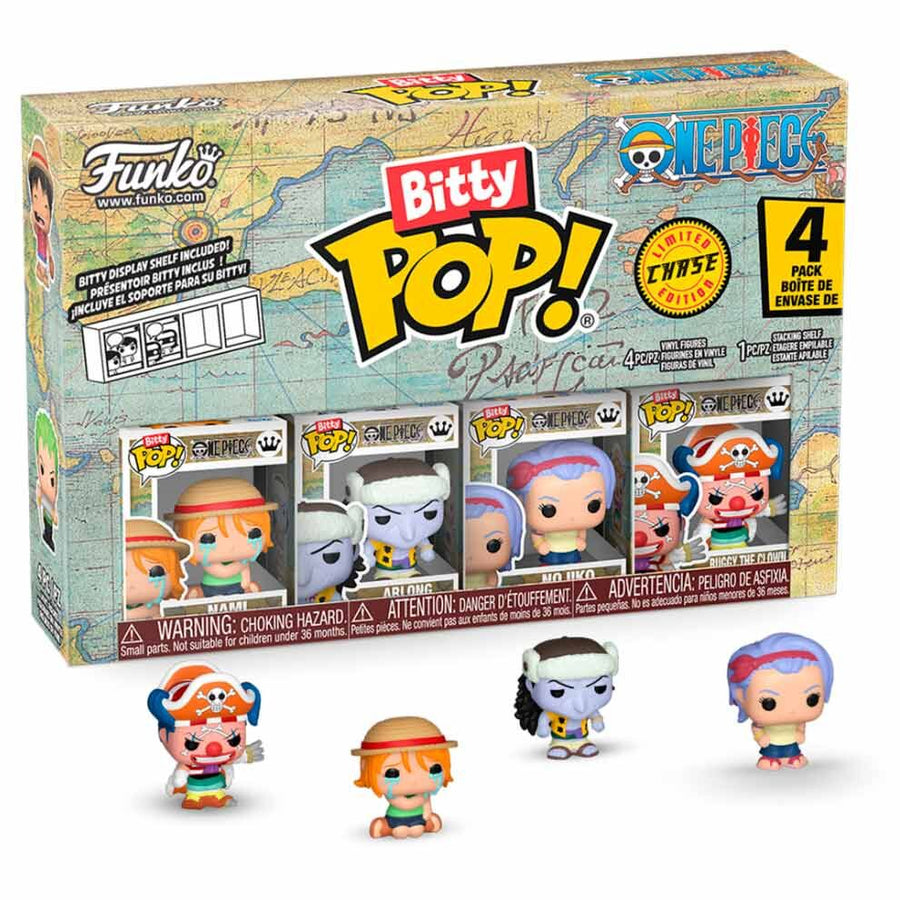 Blister 4 figuras Bitty POP One Piece surtido