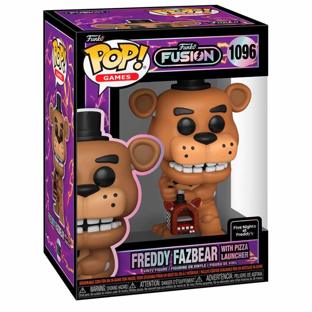 Figura POP Funko Fusion Five Nights at Freddys Freddy Fazbear with Pizza Launcher 5 + 1 Chase