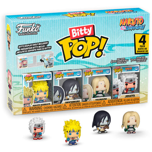 Blister 4 figuras Bitty POP Naruto Shippuden surtido