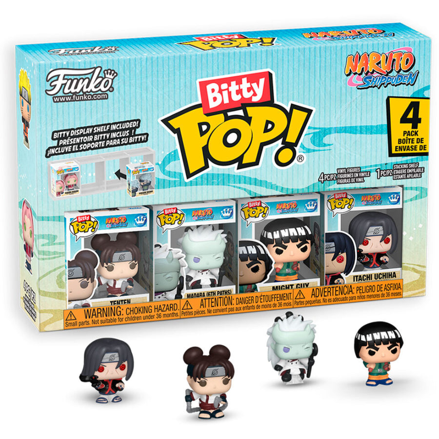 Blister 4 figuras Bitty POP Naruto Shippuden surtido