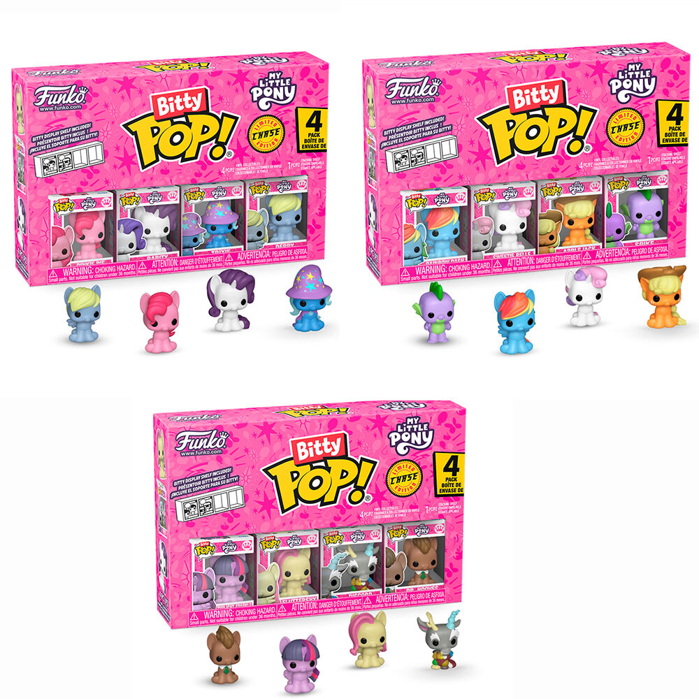 Blister 4 figuras Bitty POP My Little Pony surtido