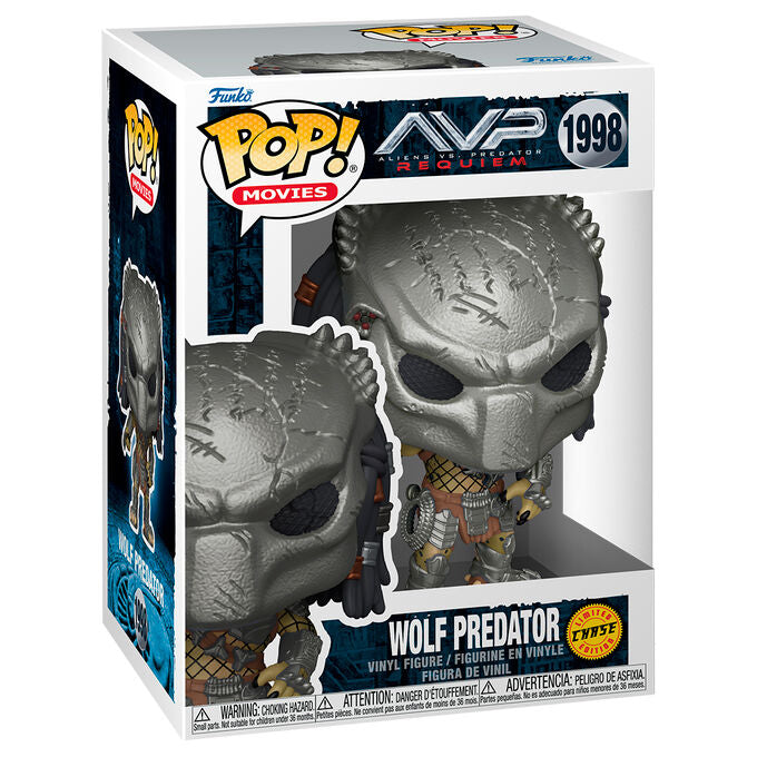 Figura POP Alien vs Predator Requiem Wolf Predator 5 + 1 Chase