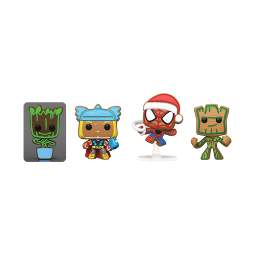 Arbol Navidad con 4 figuras Pocket POP Marvel Tree Holiday Exclusive