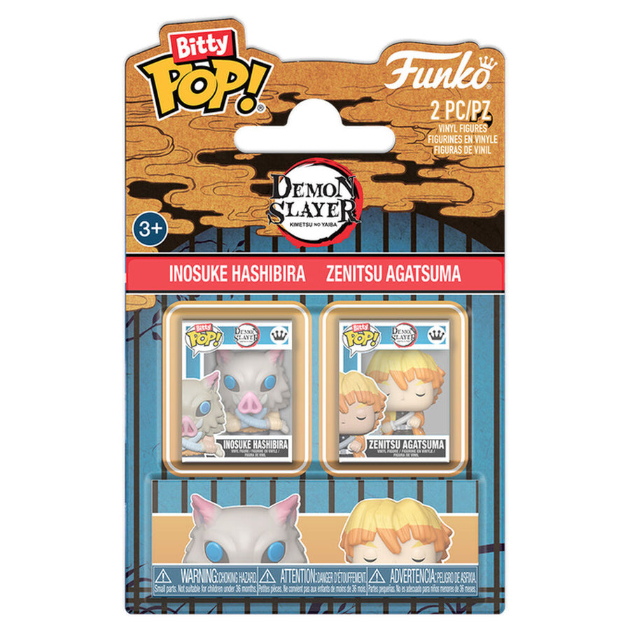 Blister 2 Bitty POP! Demon Slayer Inosuke & Zenitsu