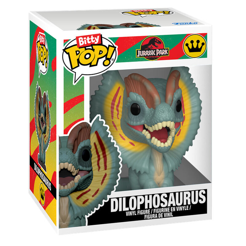 Blister 2 figuras Bitty POP Jurassic Park Tyrannosaurus Fossil & Dilophosaurus