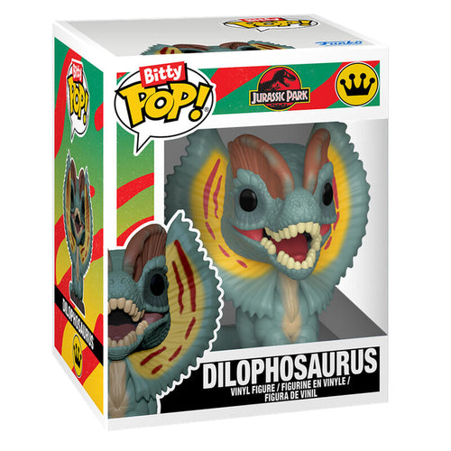 Blister 2 figuras Bitty POP Jurassic Park Tyrannosaurus Fossil & Dilophosaurus