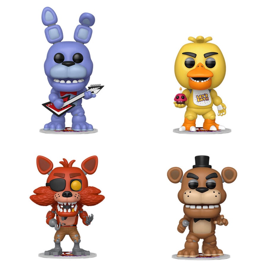 Blister 4 figuras POP Five Nights at Freddys