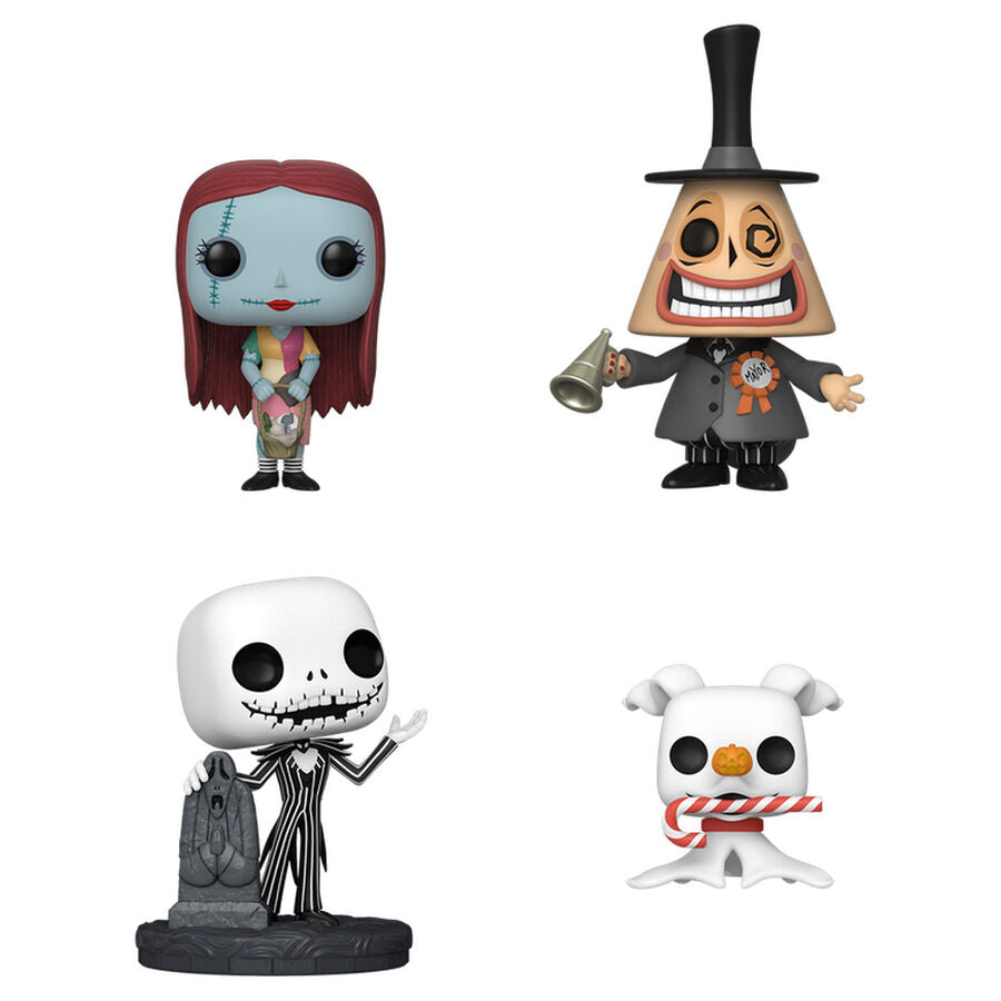 Blister 4 figuras POP Disney Pesadilla Antes de Navidad
